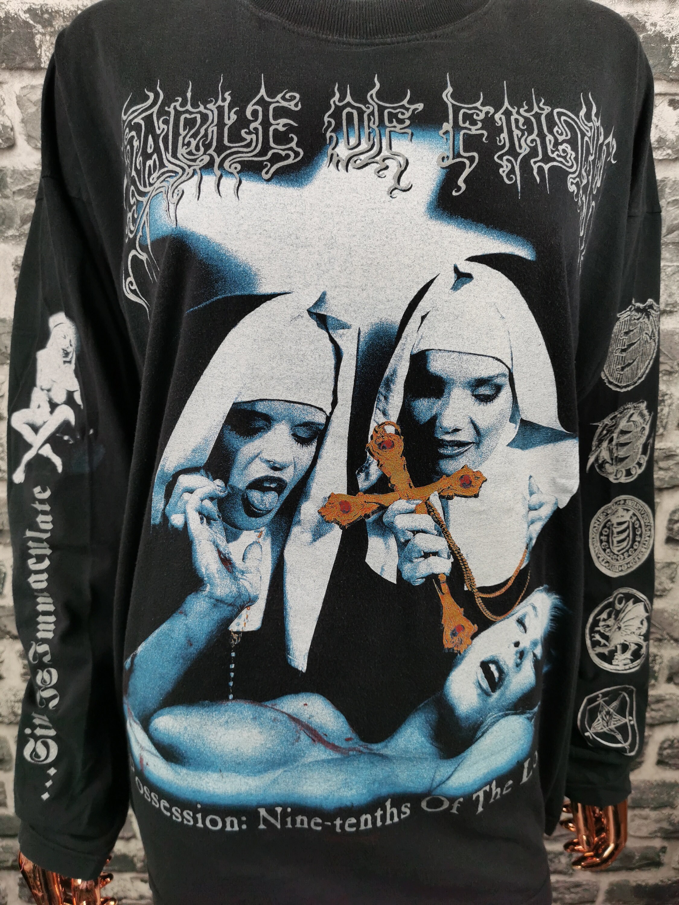 値下げ不可】 90s cradle of filth ロンＴ - Tシャツ/カットソー(七分