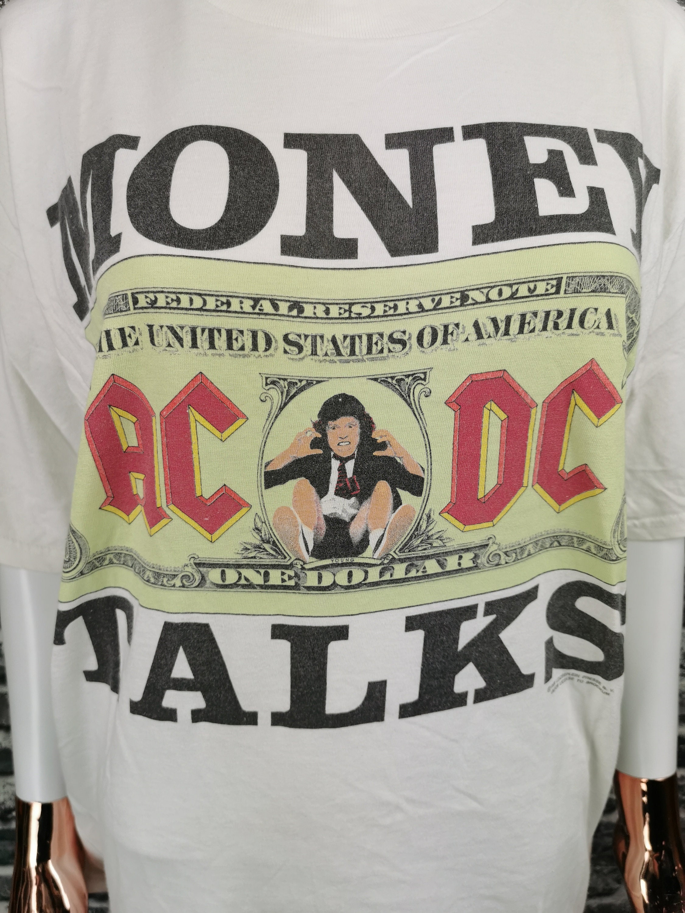 vintage ヴィンテージ Tシャツ 90s ac dc TALKS - iplace.co.il