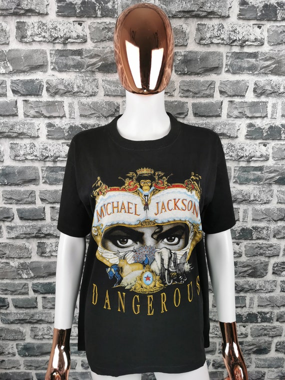 boom eksperimentel Kalkun MICHAEL JACKSON 90s Vintage T-shirt Dangerous / King of Pop - Etsy