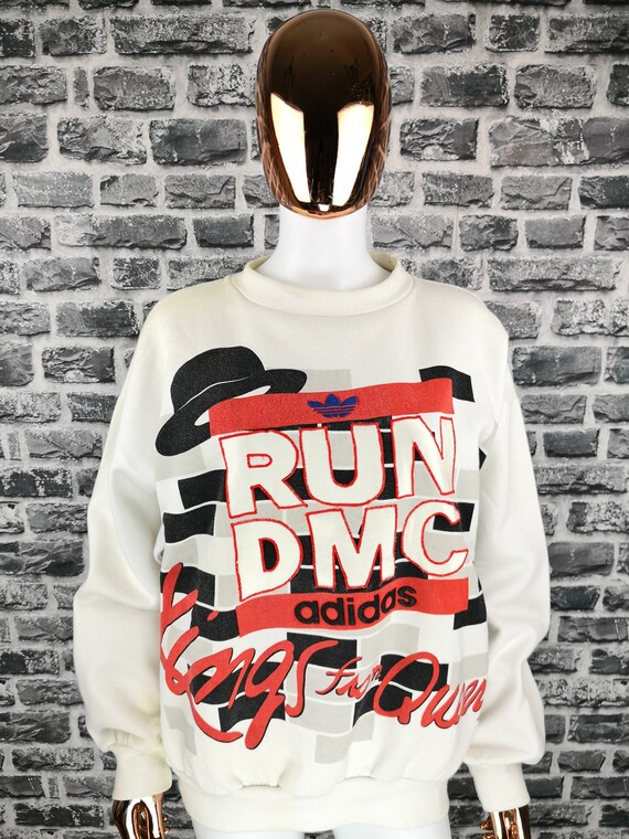 Remisión jaula Recoger hojas RUN DMC ADIDAS 1986 Vintage Sweatshirt Pullover / Rihanna / - Etsy