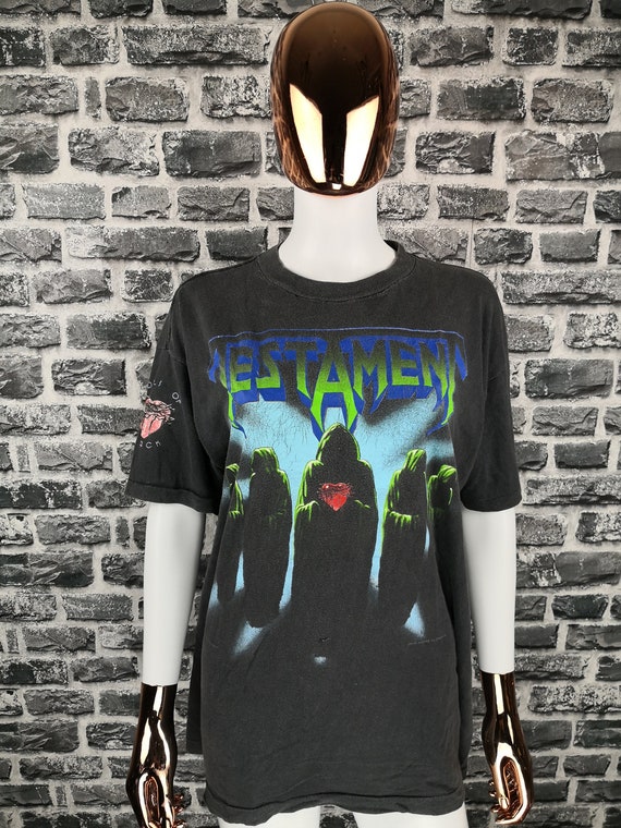 TESTAMENT 1990 Vintage T-Shirt Souls Of Black / Cl