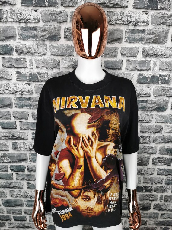 NIRVANA 90s Vintage T-shirt WHY / EXTREMELY Rare - Etsy
