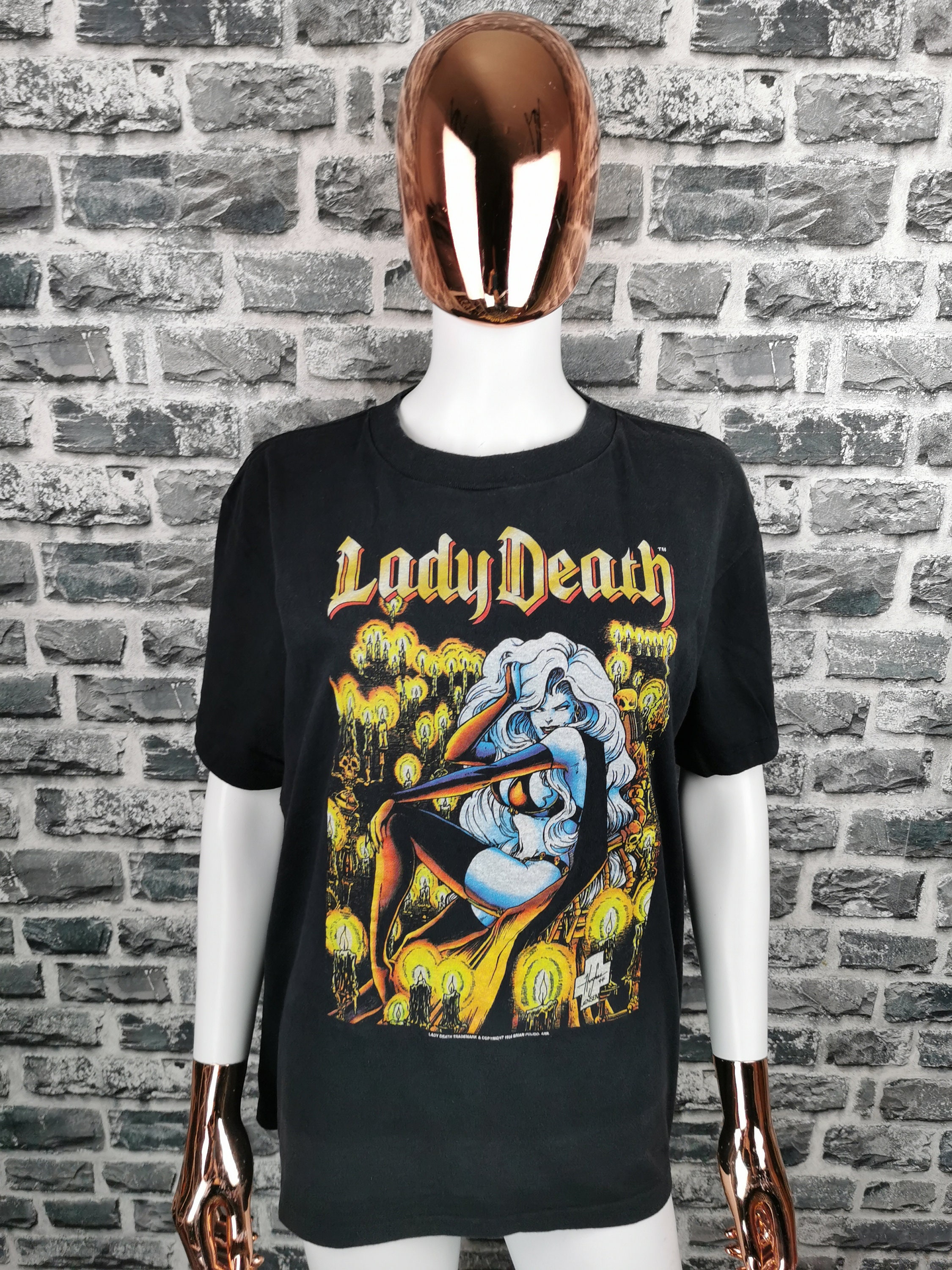 LADY DEATH 1994 Vintage T-shirt Chaos Comic Movie RARE Tee - Etsy