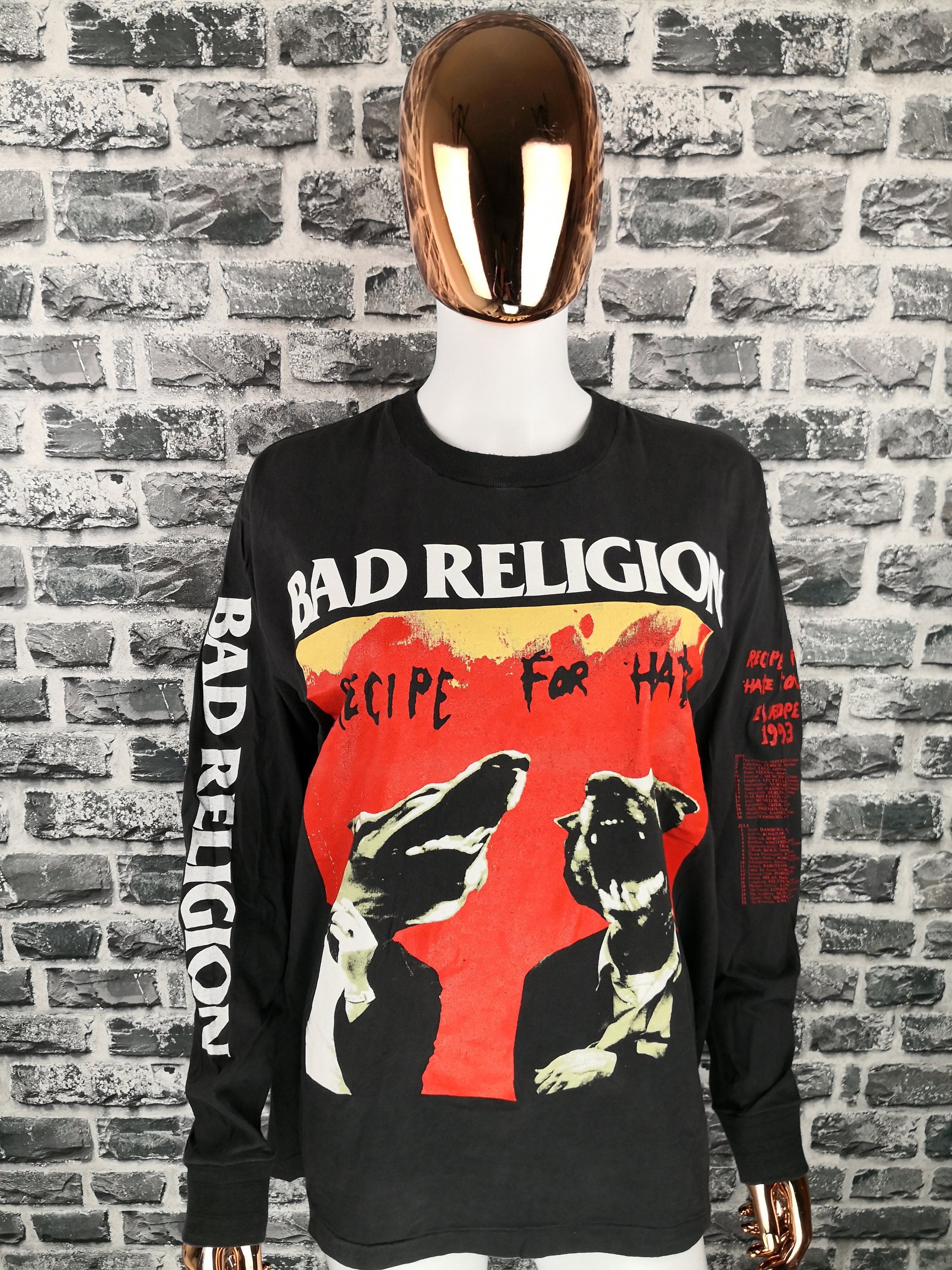 BAD RELIGION 1993 Vintage Longsleeve Shirt Recipe for Hate/ - Etsy