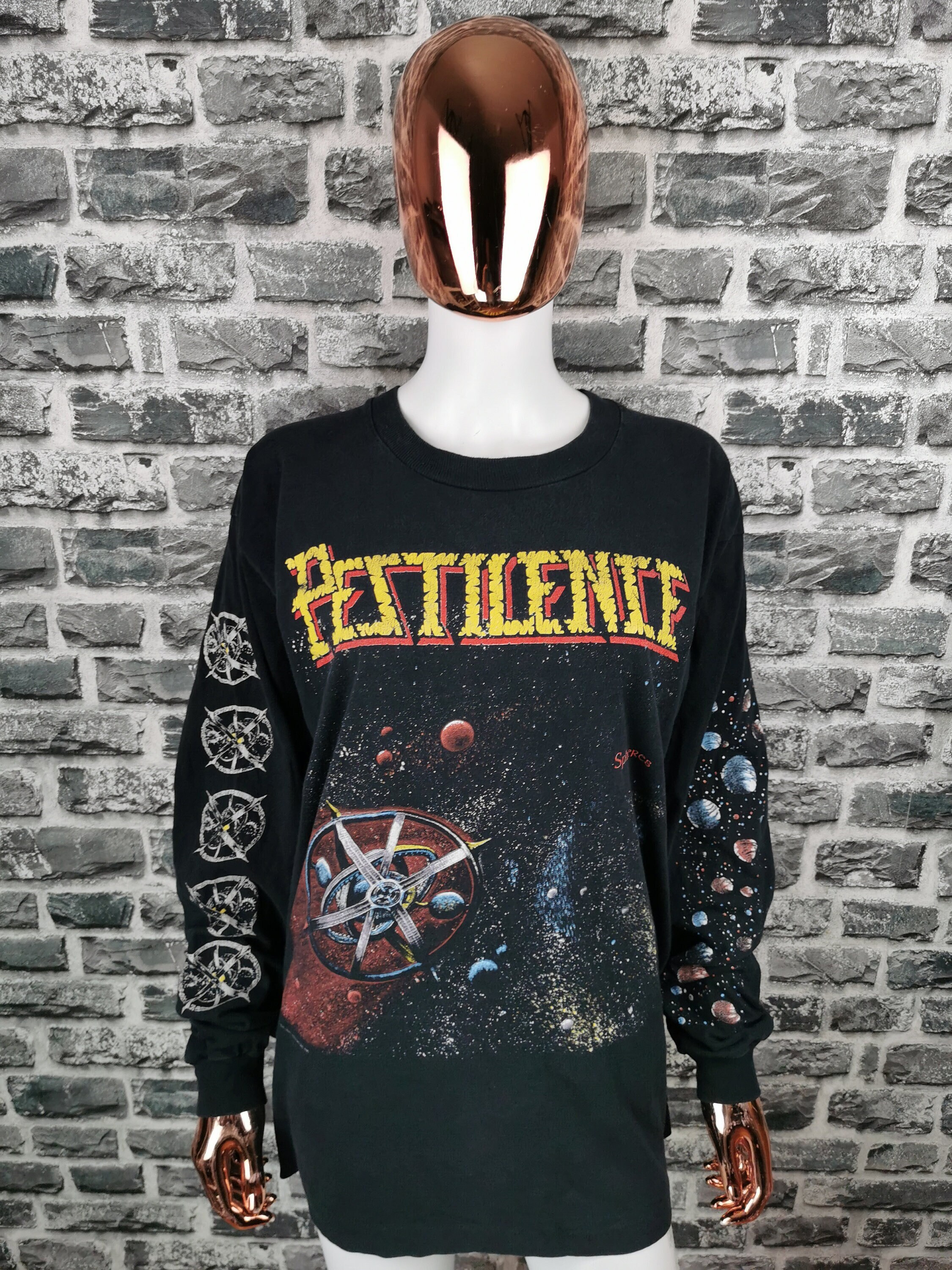 NEW & OFFICIAL! T-Shirt Pestilence 'Spheres' Black