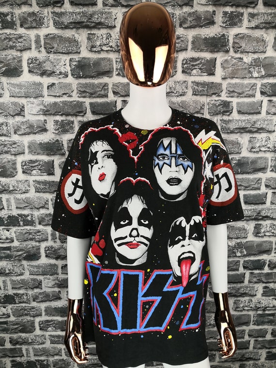 KISS 1992 Vintage T-shirt All Over Print Shirt MEGA RARE / - Etsy