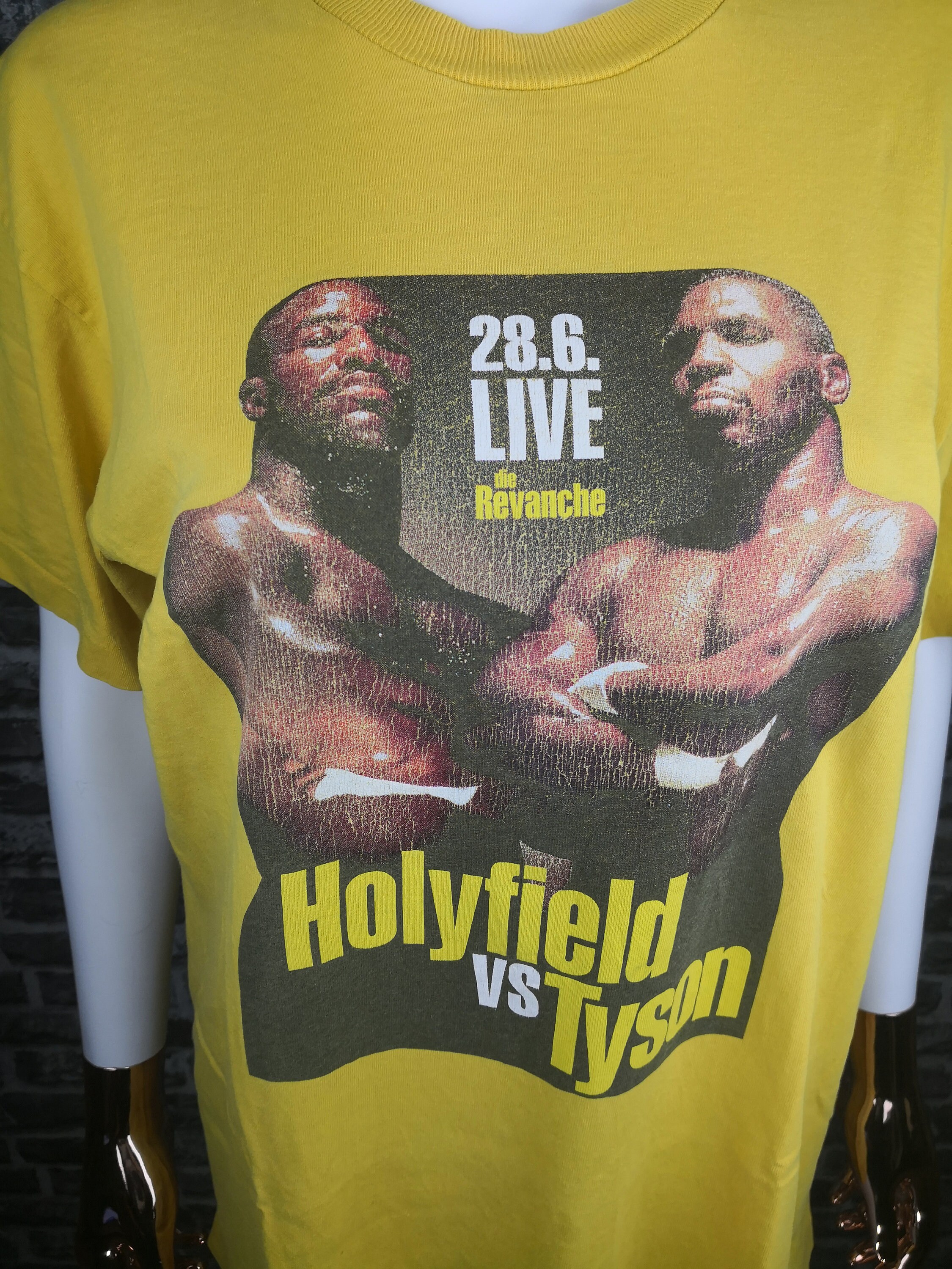MIKE TYSON Vs Evander Holyfield Promo Boxing 90s Tshirt the Etsy