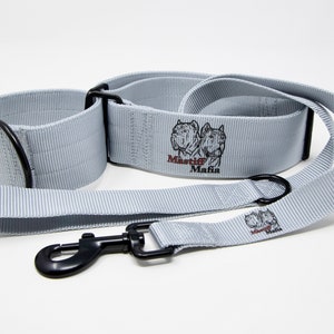 2&quot; Heavy Duty Tactical Nylon Martingale Dog Collar and Leash Set