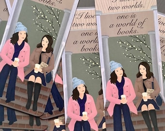 Gilmore Girls Quotes, Bookmark, Stickers, I smell snow, Lorelai Rory Quote