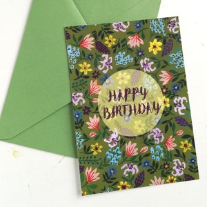 Cartão postal, flores, cartões postais de aniversário, saudações botânicas, floral, cartão de felicitações, cartão de feliz aniversário