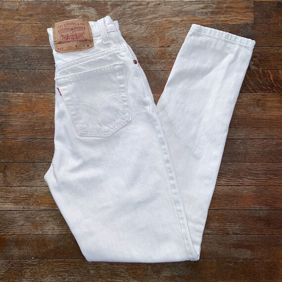Vintage Cream/ OffWhite 512 Levi’s Highwaisted Jea