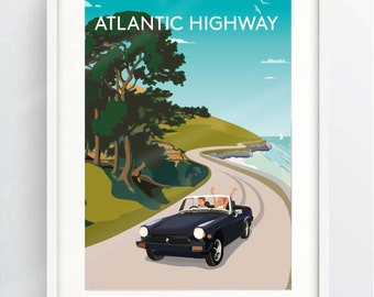 Atlantic Highway, prints/posters,  Devon, Cornwall coastline