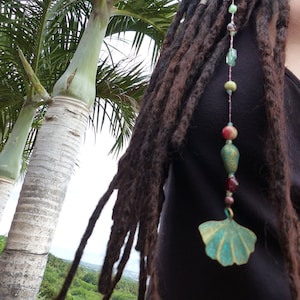 Jewelry of dreadlocks &quot; GINKGO BILOBA &quot;