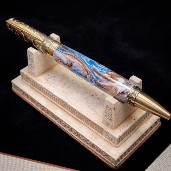 Cascadia Pens Bird‑Theme DiamondCast Resin Pen • Feather Clip • Nest Finial • Artisan Gift Box