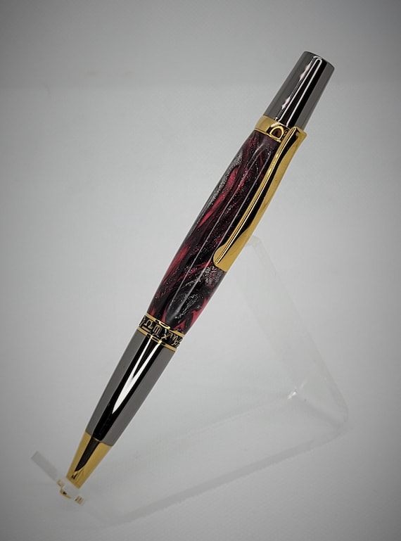 Zodiac Sierra Class Ballpoint Pen – DiamondCast Resin with Ti-Gold Gunmetal Finish