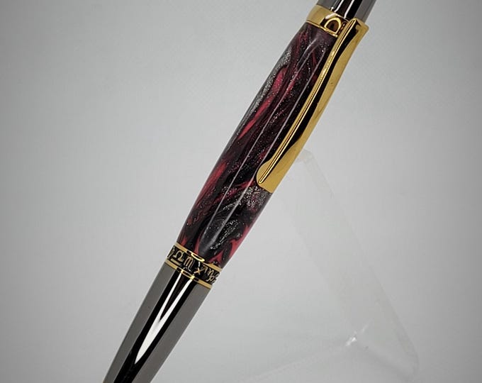 Zodiac Sierra Class Ballpoint Pen – DiamondCast Resin with Ti-Gold Gunmetal Finish
