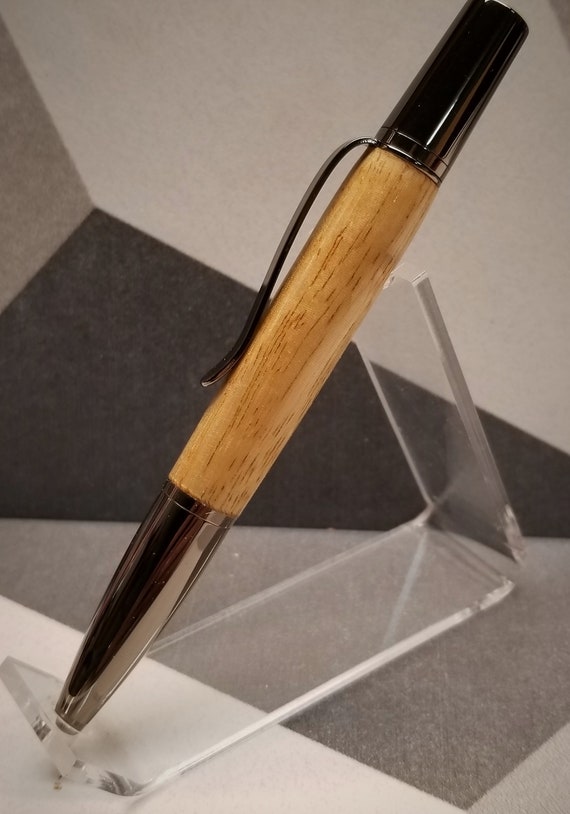 Gun Metal Bella Twist pen made with Movingui