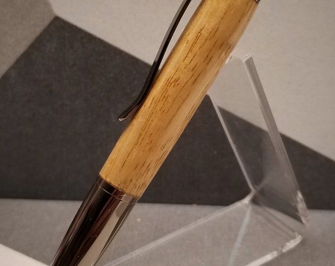 Gun Metal Bella Twist pen made with Movingui