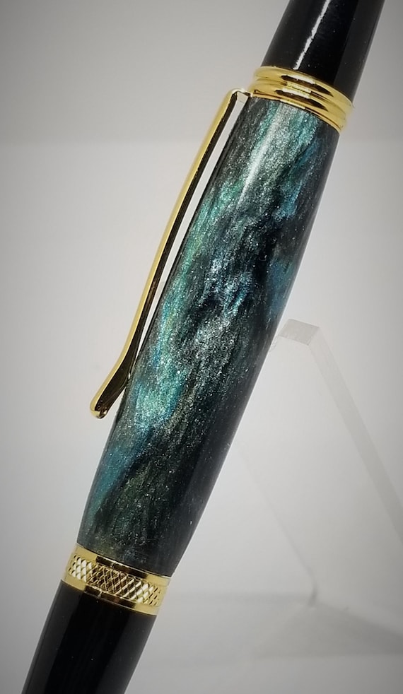 Sierra Class DiamondCast Ballpoint Pen – Gold & Black Chrome with Parker Refill, Luxury Gift