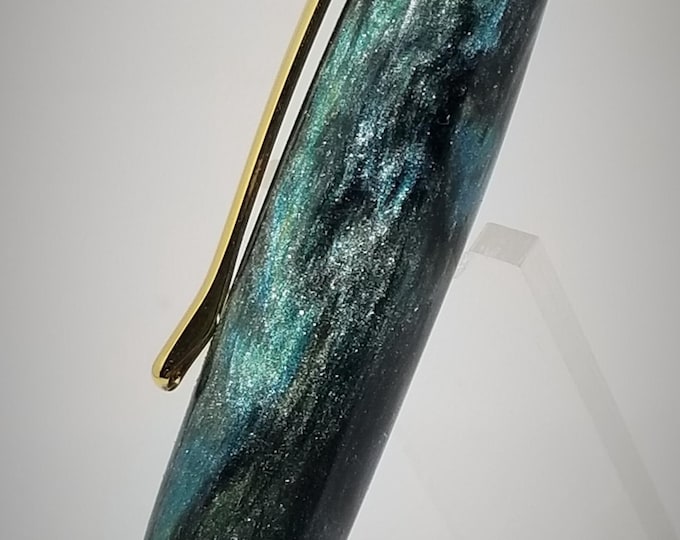 Sierra Class DiamondCast Ballpoint Pen – Gold & Black Chrome with Parker Refill, Luxury Gift