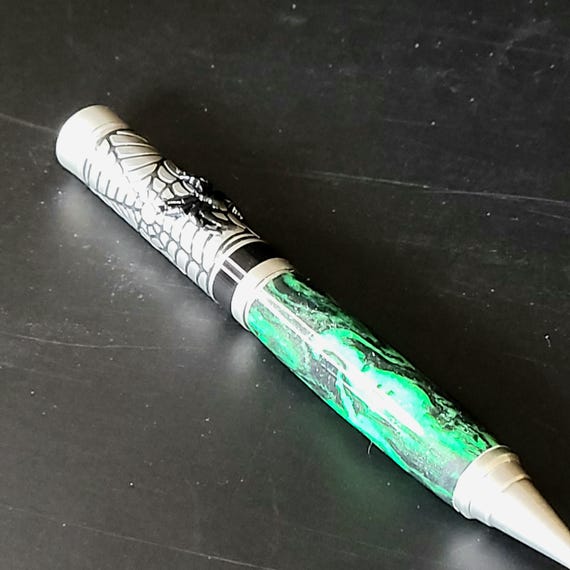 Halloween Spider Twist pen with DiamondCast body