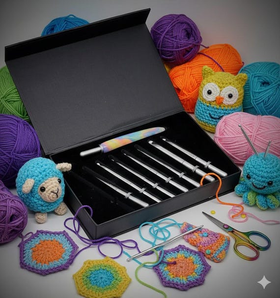 Crochet Hooks, Interchangeable DiamondCast handle- Unicorn Poop