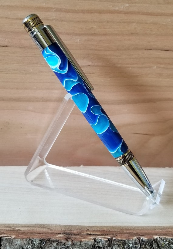 Cortona 24kt Gold and Chrome Twist Pen