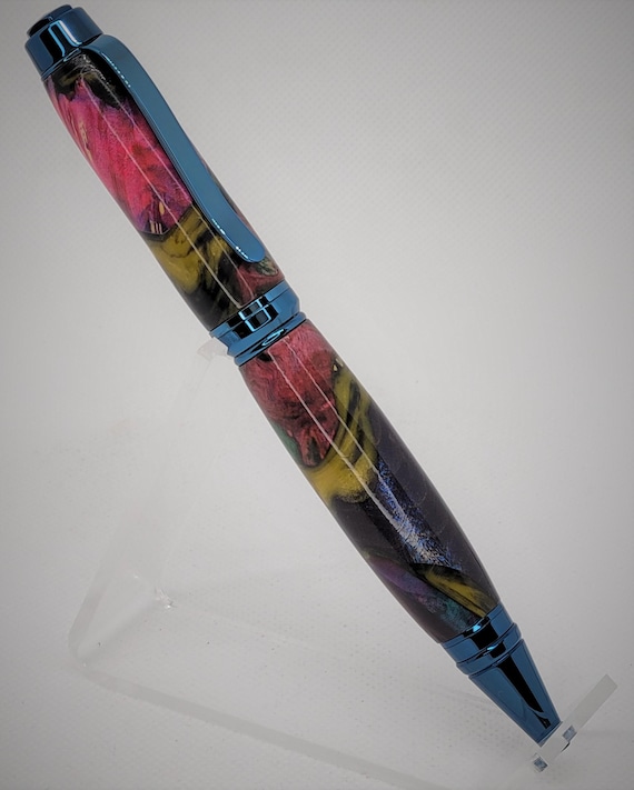 Blue Galaxy Cigar‑Style Pen. A Unique Gift for Writers