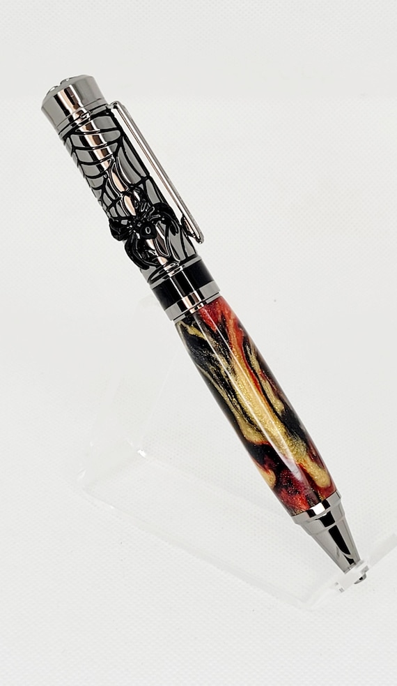 Halloween Spider Twist pen with DiamondCast body