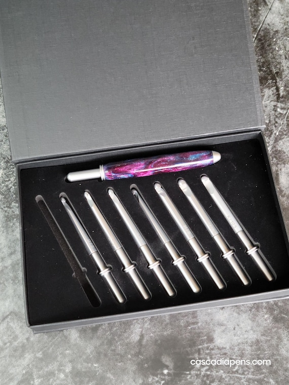 Interchangeable Crochet Hook Kit Set--DiamondCast handle