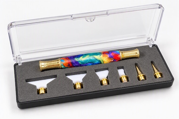 Diamond Painting Pen Gift Set with Multi Placer Tips. Oil Slick Resin Pen. Diamond Painting Accessories