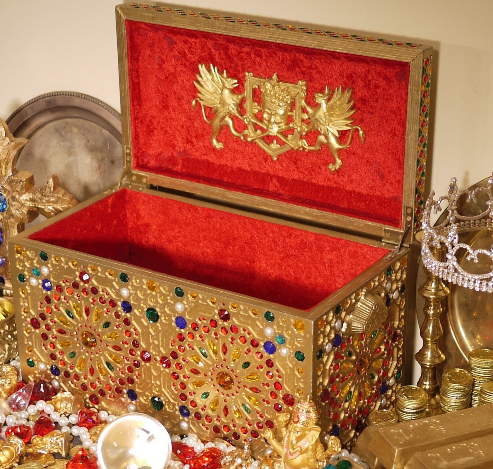 JEWELED TREASURE CHEST Etsy