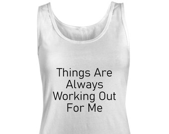 Womens Tank Top in White or Gray – A Positive Uplifting Motivational Inspirational Spiritual Gift with Law of Attraction Quote