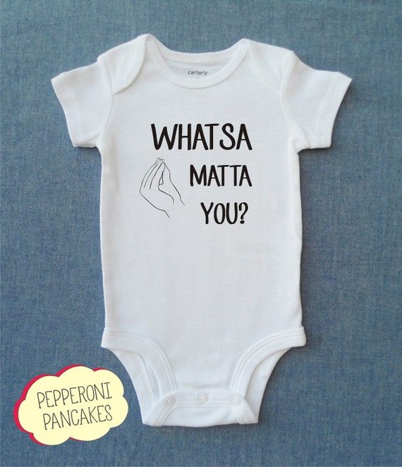 Whatsa Matta You Italian Baby Boy Baby Girl Cute Baby Etsy