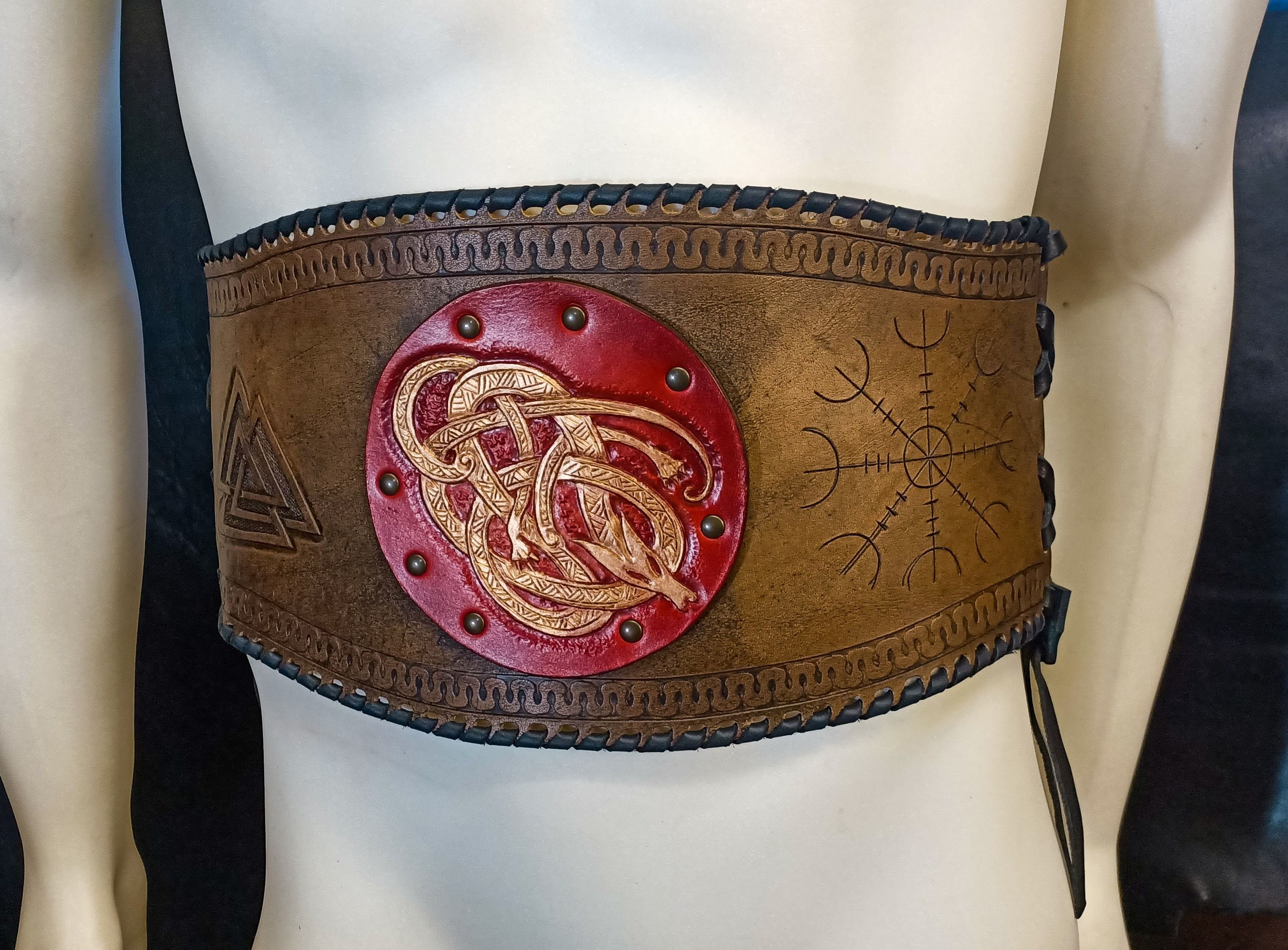 leather kidney belt