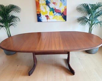 Mid Century G Plan Fresco Dining Table Extending Teak Restored 1960's Vintage