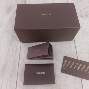TOM FORD Authentic Gift Box Brown Gift Presentation Box & Card