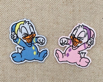 Donald and daisy duck patches iron on Donald duck iron on patch patches for Jackets embroidery patch Patch for backpack Iron On Patch