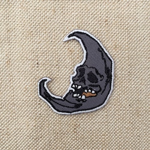 Donkere maan patches ijzer op maan ijzer op patch patches voor Jassen borduurwerk patch Patch voor rugzak Iron On Patch patches voor hoeden