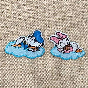 Donald and daisy duck patches iron on Donald duck iron on patch patches for Jackets embroidery patch Patch for backpack Iron On Patch