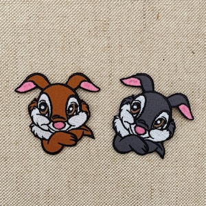 Thumper patches iron on Bambi iron on patch patches for Jackets embroidery patch Patch for backpack Iron On Patch  patches for hats