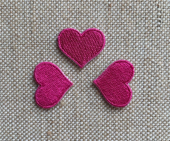 3pc Heart Patches Iron on Hearts Iron on Patch Patches for Jackets