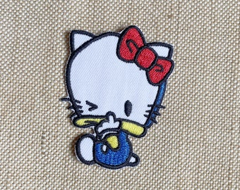 Donald Cat Aufnäher: Cartoon Applikation (6,5 x 5 cm)