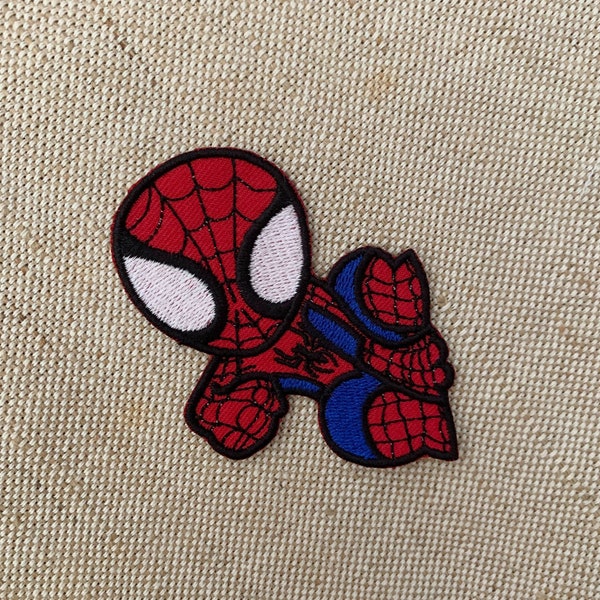 Spiderman patches iron on Spiderman  patches for Jackets embroidery patch Patch for backpack Embroidered Iron On Patch