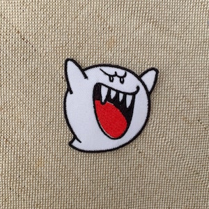 Boo Patches Bügelbilder Ghost Aufnäher Aufnäher Patches für Jacken Stickerei Patch für Rucksack Bügelbilder für Mützen