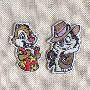 Chip n dale patches opstrijkbare Cartoon opstrijkbare patch patches voor jassen borduurpatch Patch voor rugzak Iron On Patch patches voor hoeden