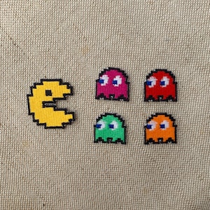 Packman Patches Bügeln Aufnäher Game Aufnäher Patches für Jacken Sticken Patch für Rucksack Bügeln Aufnäher Patches für Mützen