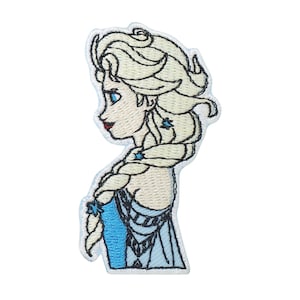 Snow princess iron on patch Iron on patches for Jackets embroidery patch Patch for backpack Iron On Patch patches for hats