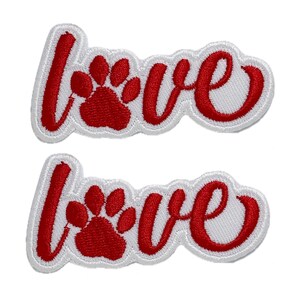2pc Love iron on patch iron on patches for Jackets embroidery patch Patch for backpack Iron On Patch patches for hats