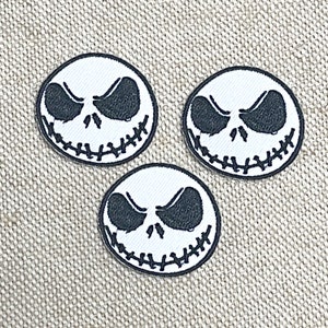 3pc Jack patches ijzer op Jack nachtmerrie patches voor Jassen borduurwerk patch Patch voor rugzak geborduurd Iron On Patch